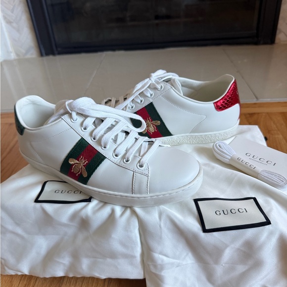 Gucci Shoes - Gucci New Ace Bee Embroidered Sneakers